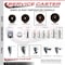 Service Caster 5 Inch High Temp Phenolic 34 Inch Threaded Stem Caster Set 2 Brakes SCC SCC-TS20S514-PHSHT-34212-2-TLB-2 - alternate 4